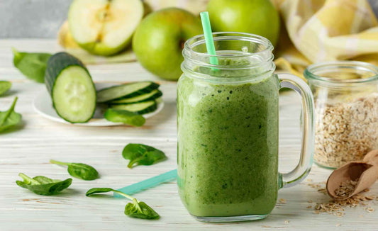 Smoothie pomme banane au moringa