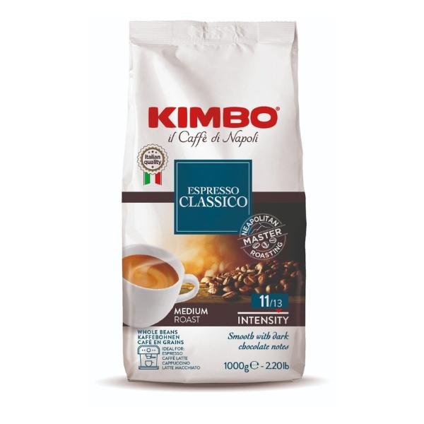 Café en Grains Espresso Classico ( 11/13 ), 1kg - KIMBO