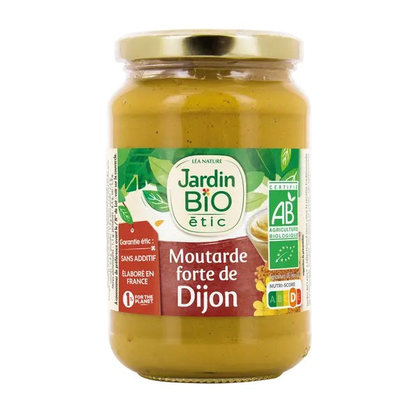 Moutarde forte bio de Dijon, 350g - JARDIN BIO