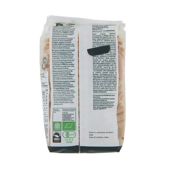 Pâtes Penne de semoule de blé Intégrale Bio No 145 - Delverde PENNE