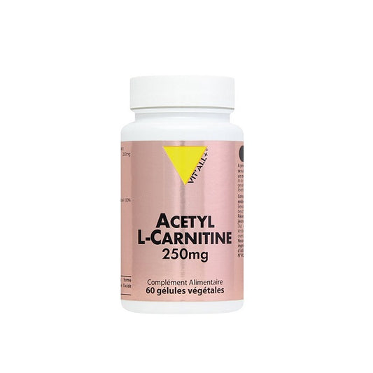 Acétyl L-Carnitine 250mg bio 60 Gélules - Vital Plus Maroc vente en ligne epicerie Fine