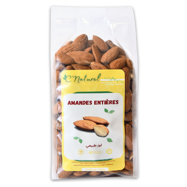 Amandes entières naturelles, لوز طبيعي - C'Naturel
