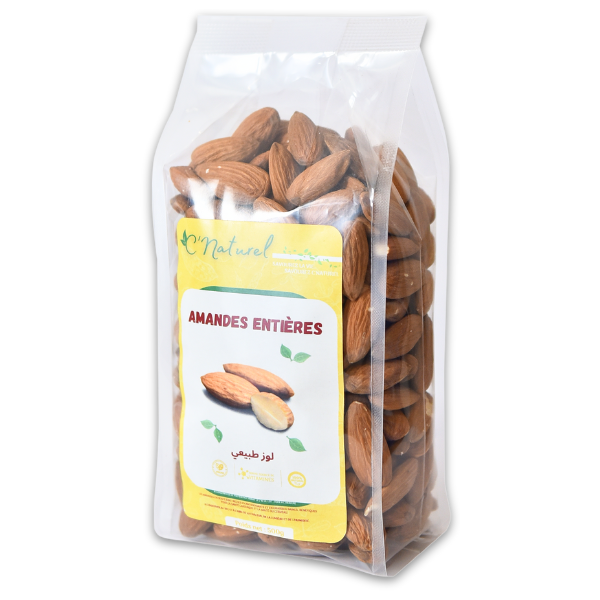 Amandes entières naturelles, لوز طبيعي - C'Naturel