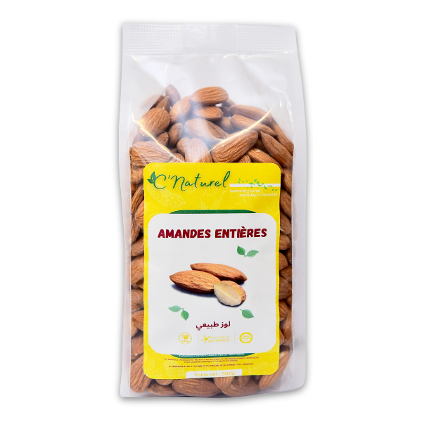 Amandes entières naturelles, لوز طبيعي - C'Naturel