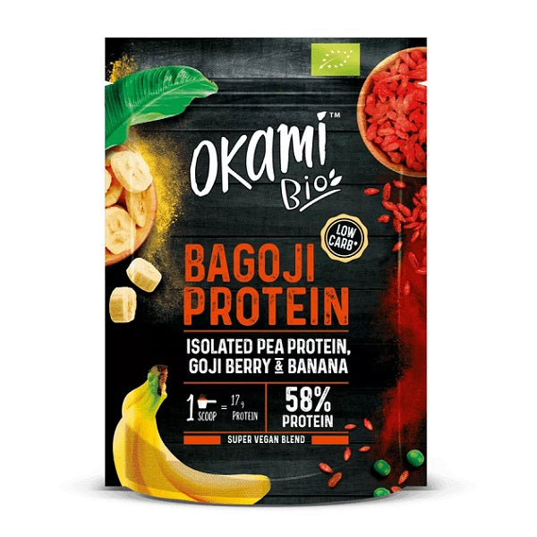 مسحوق البروتين العضوي مع توت الغوجي - أوكامي