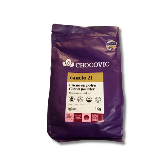 Cacao en poudre amer, Canelo 21, 1Kg - CHOCOVIC