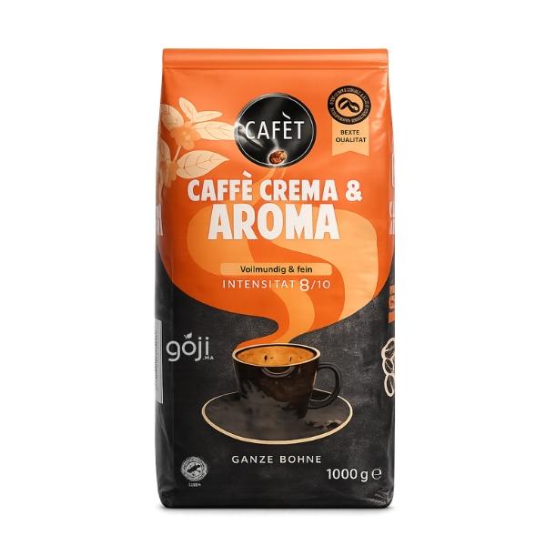 Café en grains Café crème & Aroma (8/10), 1kg - CAFÈT