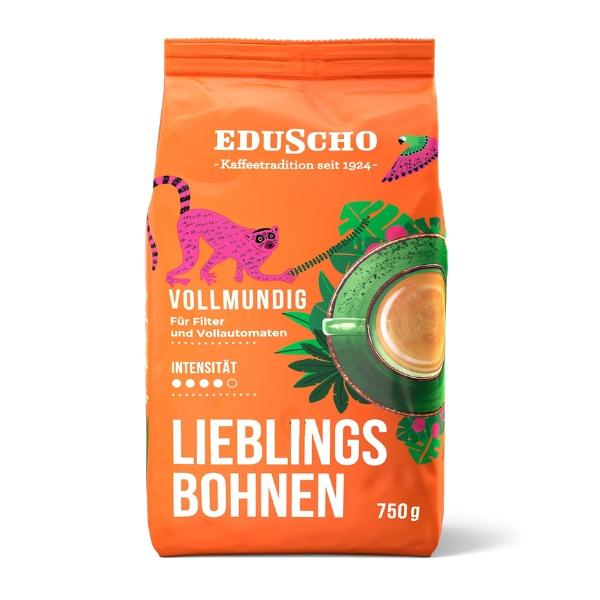 Café en grains Lieblingsbohnen Corsé (4/5), 750g - EDUSCHO