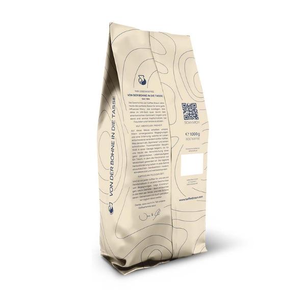 Café en grains Wiener Crema (3/5), 1kg - KAFFEE BRAUN
