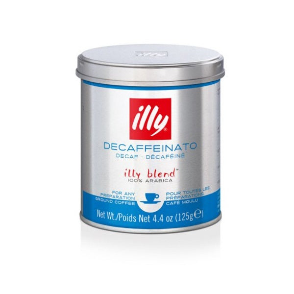 Café moulu espresso décaféiné, 125g - illy