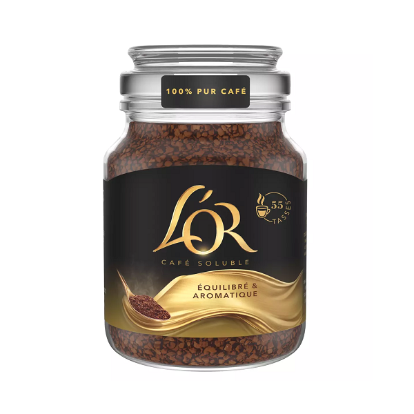 Café soluble Équilibré et Aromatique, 100g - L'OR Maroc vente en ligne epicerie Fine