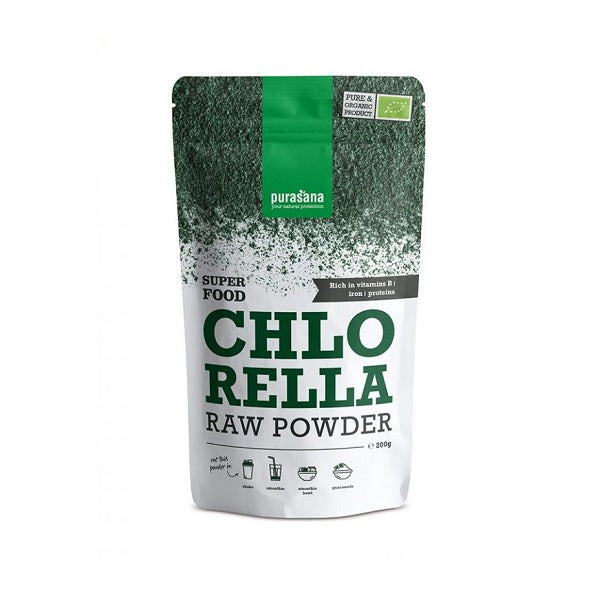 Poudre de Chlorella, 200g - PURASANA