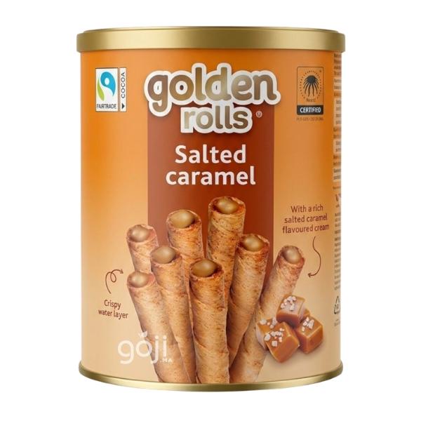 Cigares croustillante Caramel Salé, 300g - GOLDEN ROLLS