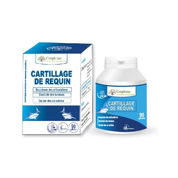 Cartillage de requin, 400mg, 90 Gélules - COMPLEMAX