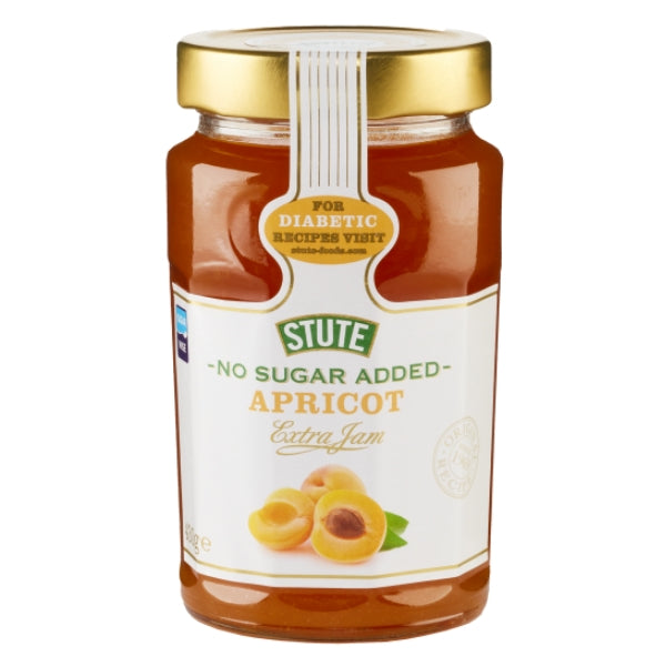 Confiture d'abricots sans sucre ajouté, 430g - STUTE