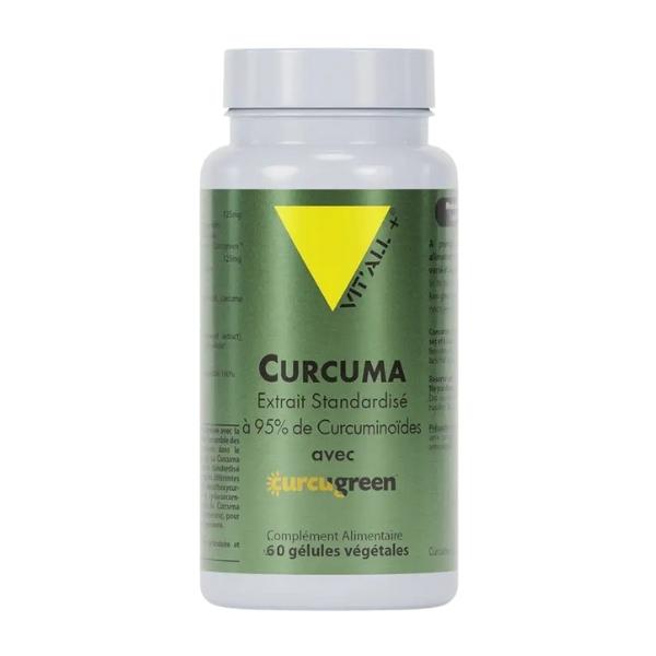 Cucuma extrait standardisé à 95%, 60 gélules - Vital Plus