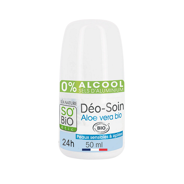 Déo-Soin Tolérance+ au jus d'Aloe Vera 50ml - So' Bio ETIC Maroc vente en ligne epicerie Fine
