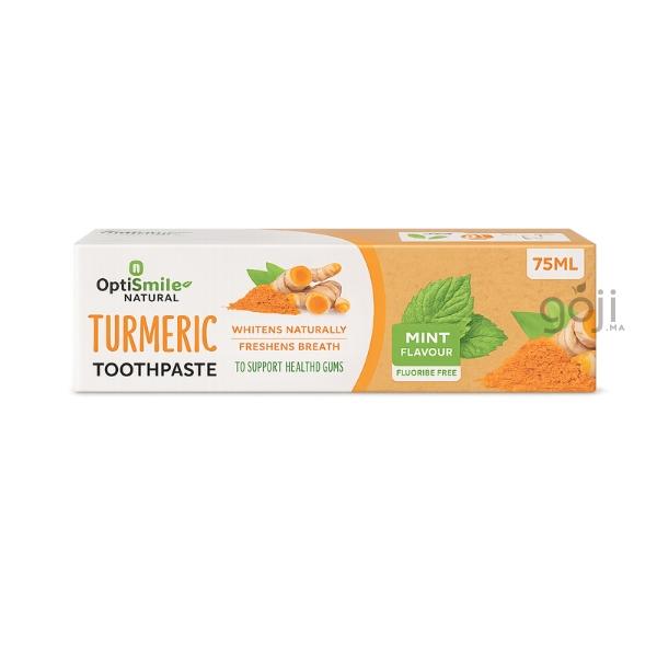 Dentifrice Curcuma blancheur, 75ml - OptiSmile Natural