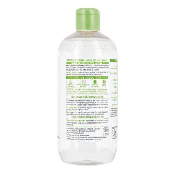 Eau micellaire Purifiante Hydra Aloe Vera, 500ml - So' Bio ETIC