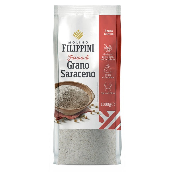 Farine de sarrasin sans Gluten, 1kg - Molino Filippini