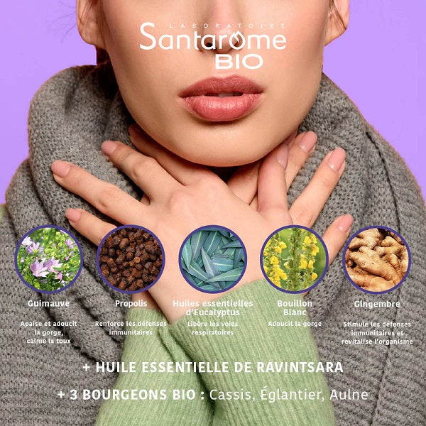 Respi'Rub Flash Bio, 15 comprimés - SANTAROME BIO