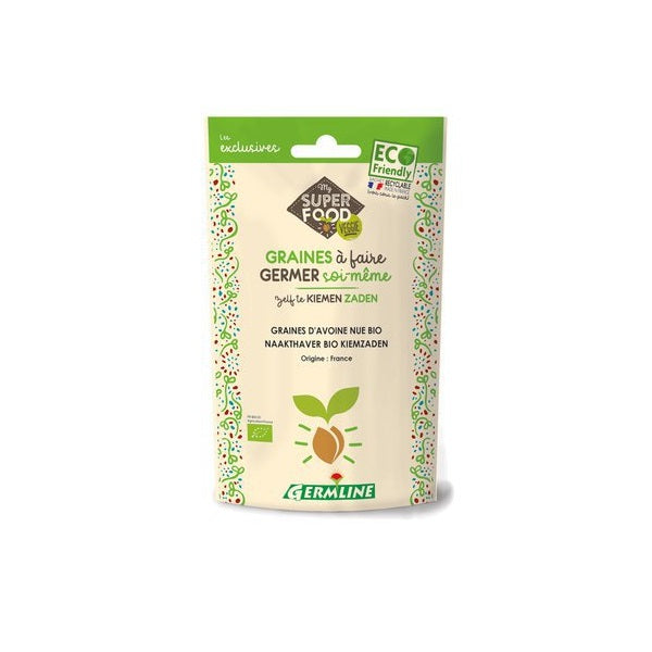 Graines d'avoine nue bio à germer - GERMLINE