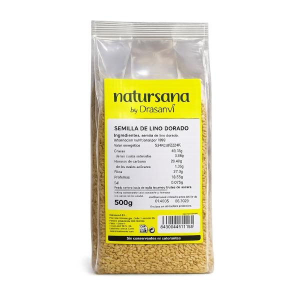 Graine de lin doré, 500g - NATURSANA