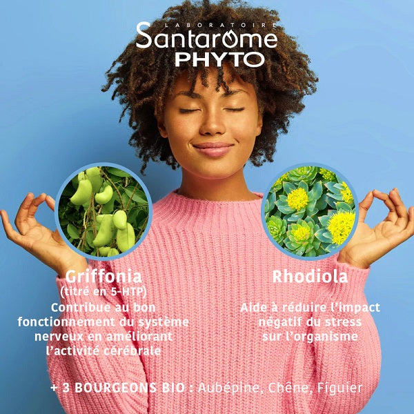 Griffonia Rhodiola, 20 ampoules - SANTAROME BIO