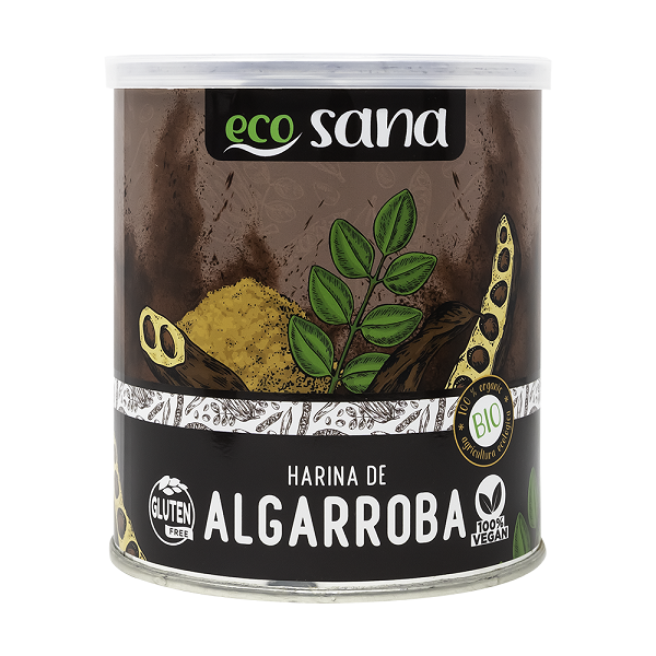 Farine de Caroube BIO sans gluten, 350g - ECOSANA