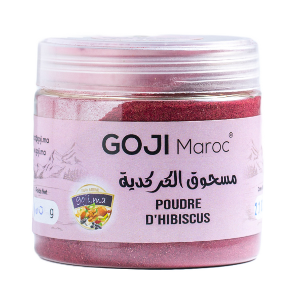 Poudre d'hibiscus - Carcadet كركديه مطحون Maroc vente en ligne epicerie Fine