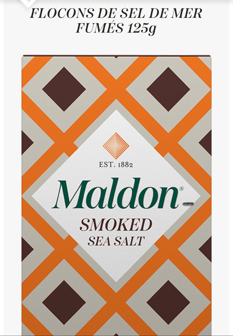 Flocons de sel de mer fumé, 125g - MALDON