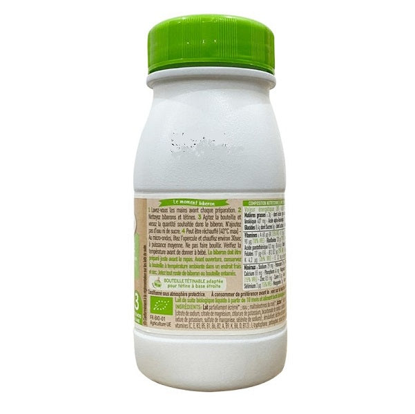 Lait liquide infantile CROISSANCE 3 - dès 10mois, 250ml - BABYBIO