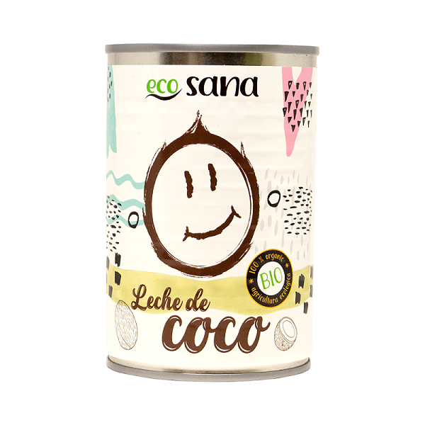 Lait de coco BIO, 400ml - 60% LAIT - ECOSANA