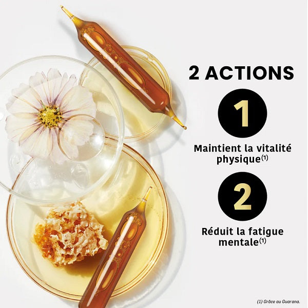 Ginseng Guarana Acérola Gingembre Miel de Manuka Bio, 20 ampoules - SANTAROME BIO