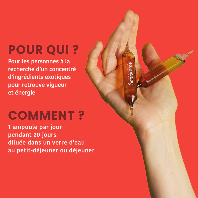 Moringa Maca Bio, 20 ampoules - SANTAROME BIO