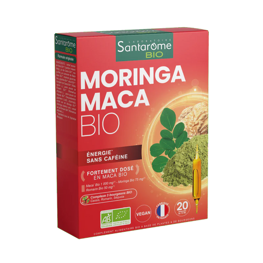 Moringa Maca Bio, 20 ampoules - SANTAROME BIO