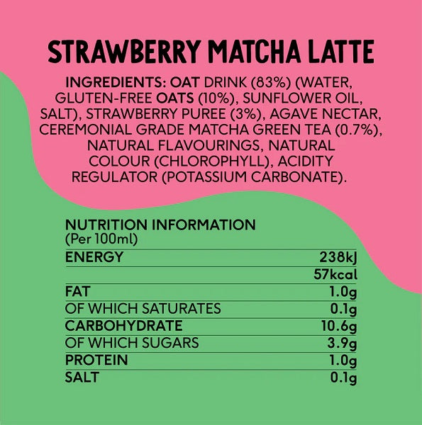 Matcha Latte Fraise, 250ml - PERFECT TED