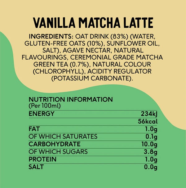 Matcha Latte Vanille, 250ml - PERFECT TED