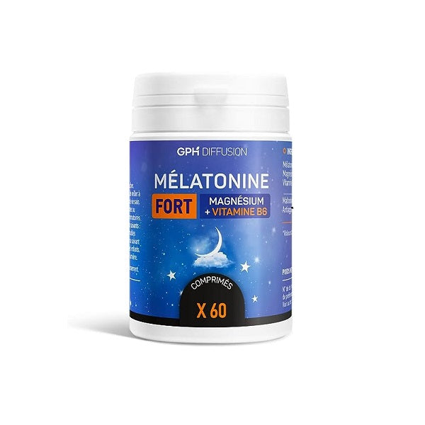 Mélatonine Fort, 1.8mg, 60 comprimés - GPH DIFFUSION