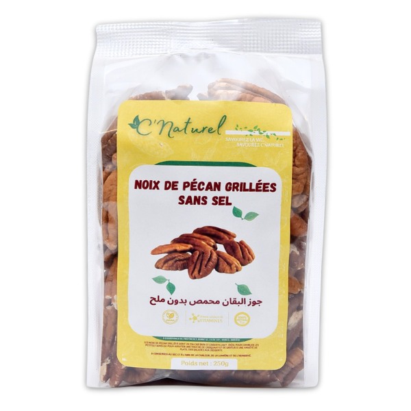 Noix de pécan grillées sans sel - C'Naturel