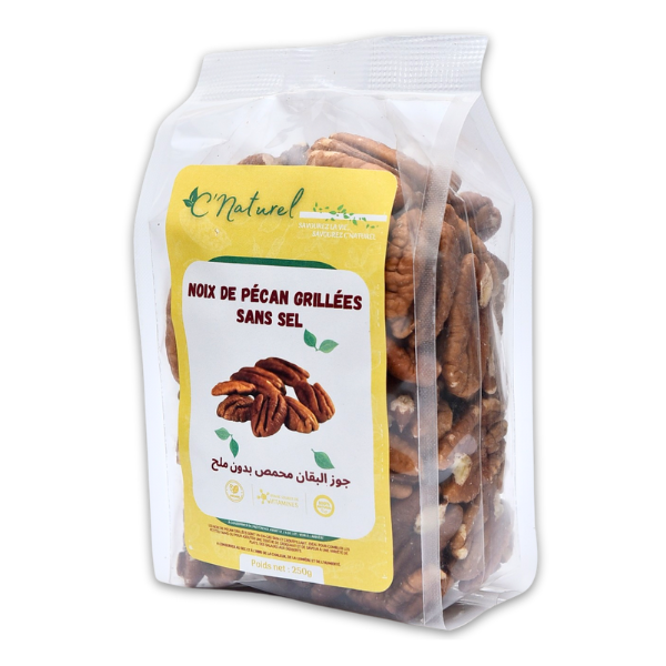 Noix de pécan grillées sans sel - C'Naturel