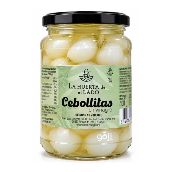 Oignons au Vinaigre SANS GLUTEN, 360g - LA HUERTA DE AL LADO