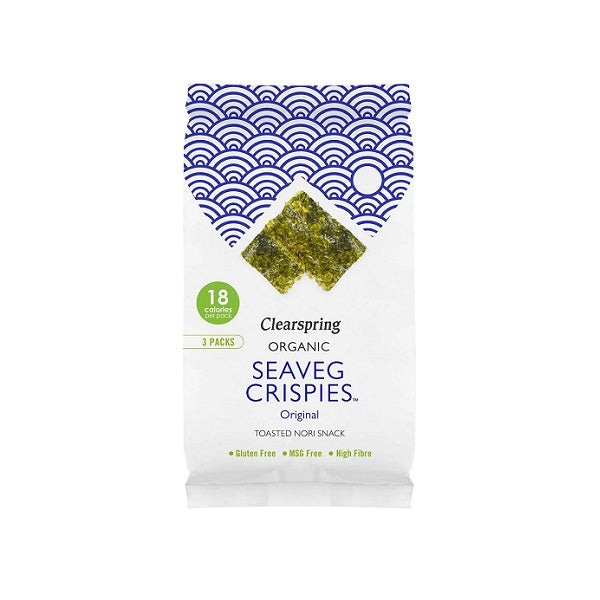 Algue Nori Croustillante Toastée Original 3X4G - Clearspring