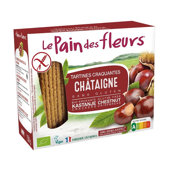 Tartines Craquantes Bio au Châtaigne - LE PAIN DES FLEURS Maroc vente en ligne epicerie Fine
