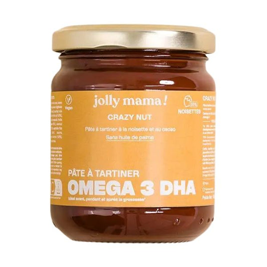 Pâte à tartiner à la noisette et au cacao, CRAZY NUT, 220g - JOLLY MAMA