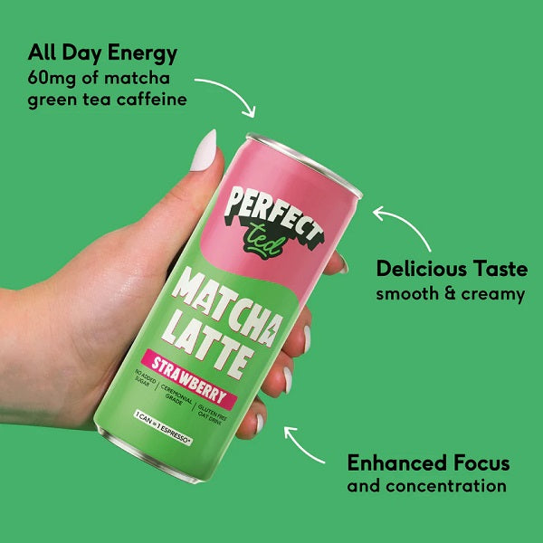 Matcha Latte Fraise, 250ml - PERFECT TED