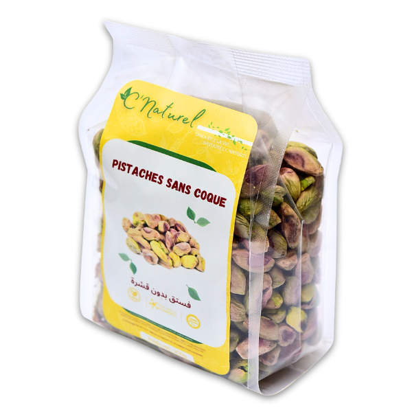 Pistaches crues sans coque, فستق بدون قشرة غير مكلي - C'Naturel