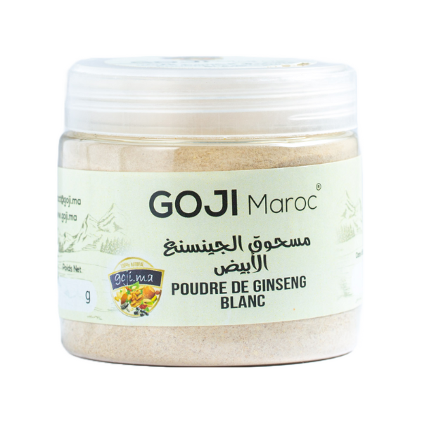 Ginseng blanc en poudre - بودرة جنسنج أبيض Maroc vente en ligne epicerie Fine