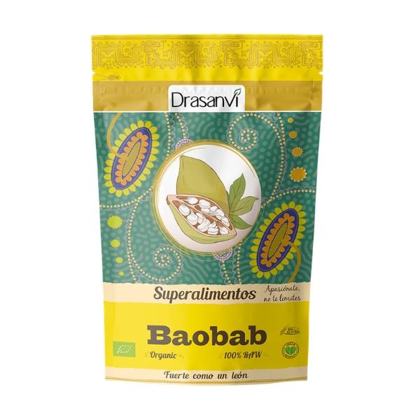 Poudre de Baobab BIO sans gluten, 125g - DRASANVI