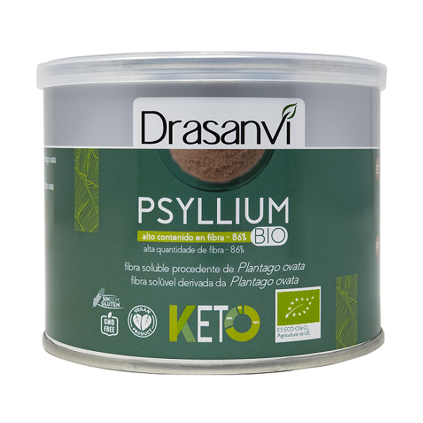 Psyllium blanc en poudre BIO, 200g KETO - DRASANVI بسيليوم - نخالة القاطونة العضوية